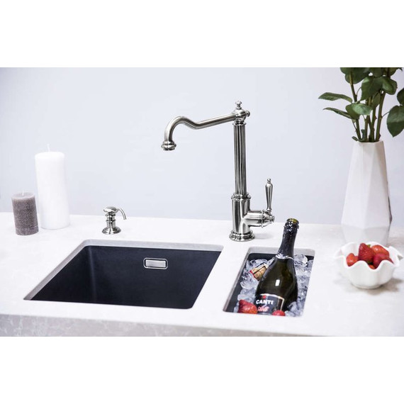 Кухонная мойка Omoikiri Kata 20-U-BL 4993375, чёрный, Цвет производителя: чёрный - 3 Кухонная мойка Omoikiri Kata 20-U-BL 4993375, чёрный, Цвет производителя: чёрный фото 3