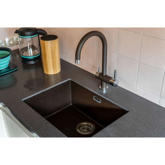 Кухонная мойка Omoikiri Kata 44-U-BL 4993403, чёрный, Цвет производителя: чёрный фото 2