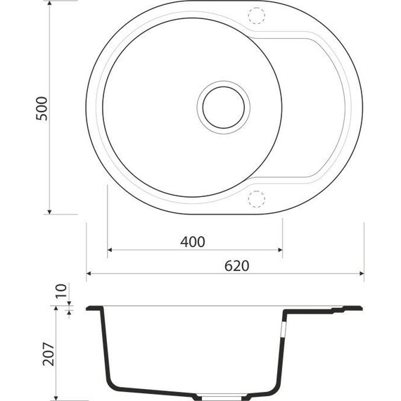 Кухонная мойка Omoikiri Manmaru 62-GR 4993353, leningrad grey фото 2
