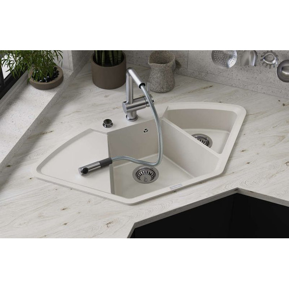 Кухонная мойка Omoikiri Yonaka 98-C-PA 4993712, пастила, Цвет производителя: пастила - 2 Кухонная мойка Omoikiri Yonaka 98-C-PA 4993712, пастила, Цвет производителя: пастила фото 2