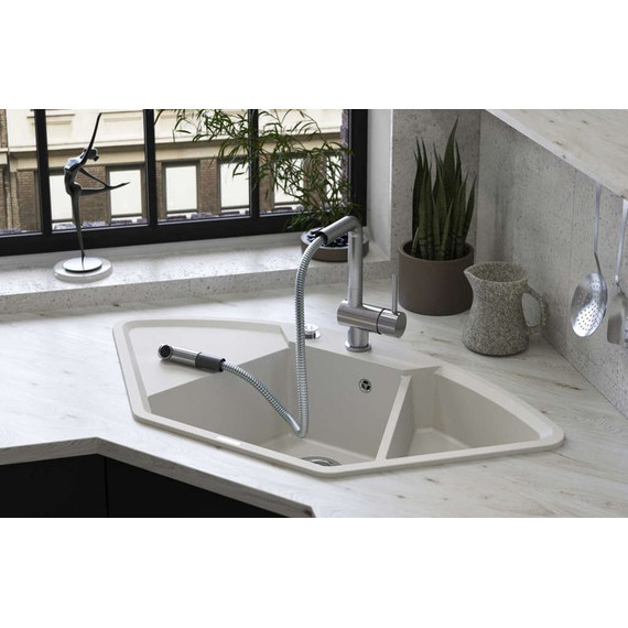 Кухонная мойка Omoikiri Yonaka 98-C-PA 4993712, пастила, Цвет производителя: пастила - 3 Кухонная мойка Omoikiri Yonaka 98-C-PA 4993712, пастила, Цвет производителя: пастила фото 3