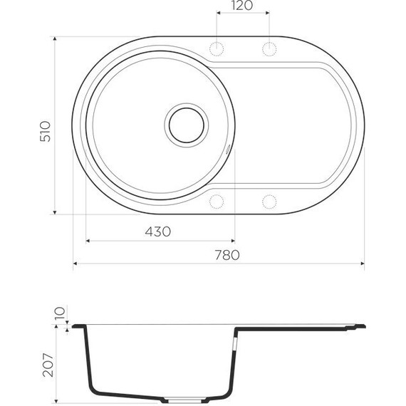 Кухонная мойка Omoikiri Manmaru 78-PA 4993358, пастила - 2 Кухонная мойка Omoikiri Manmaru 78-PA 4993358, пастила фото 2
