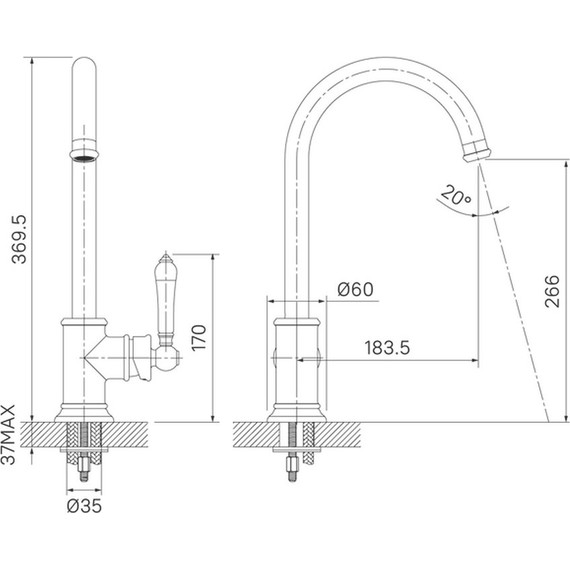 Смеситель для кухни Iddis Oxford OXFSBJ0i05 - 5 Смеситель для кухни Iddis Oxford OXFSBJ0i05 фото 5