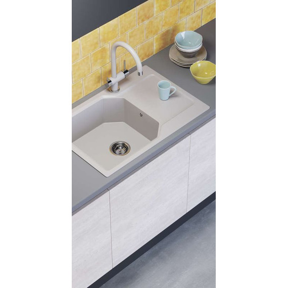 Кухонная мойка Omoikiri Yonaka 78-LB-PA 4993337, пастила, Цвет производителя: пастила - 2 Кухонная мойка Omoikiri Yonaka 78-LB-PA 4993337, пастила, Цвет производителя: пастила фото 2