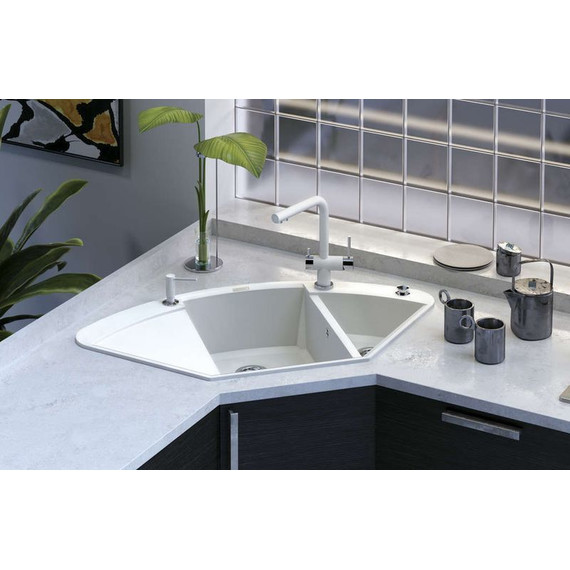 Кухонная мойка Omoikiri Sakaime 105С-WH 4993137, белый, Цвет производителя: белый - 3 Кухонная мойка Omoikiri Sakaime 105С-WH 4993137, белый, Цвет производителя: белый фото 3