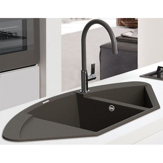 Кухонная мойка Omoikiri Sakaime 105С-BL 4993123, чёрный, Цвет производителя: чёрный - 2 Кухонная мойка Omoikiri Sakaime 105С-BL 4993123, чёрный, Цвет производителя: чёрный фото 2