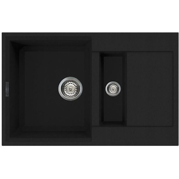 Кухонная мойка Omoikiri Sakaime 78-2-BL 4993114, чёрный, Цвет производителя: чёрный фото 