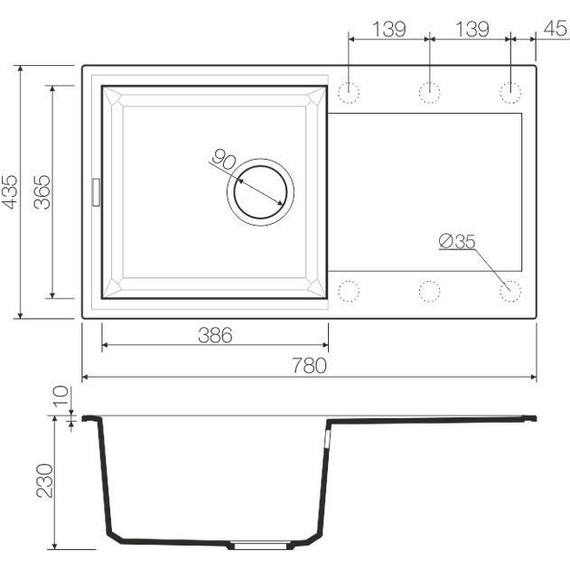 Кухонная мойка Omoikiri Sakaime 78-PL 4993196, платина, Цвет производителя: платина - 2 Кухонная мойка Omoikiri Sakaime 78-PL 4993196, платина, Цвет производителя: платина фото 2
