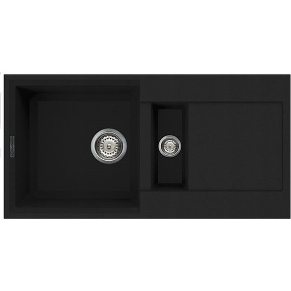 Кухонная мойка Omoikiri Sakaime 86-2-BL 4993117, чёрный, Цвет производителя: чёрный фото 