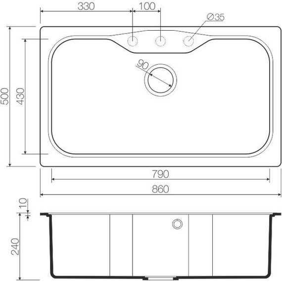 Кухонная мойка Omoikiri Maru 86-SA 4993140, бежевый, Цвет производителя: бежевый - 3 Кухонная мойка Omoikiri Maru 86-SA 4993140, бежевый, Цвет производителя: бежевый фото 3