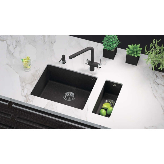 Кухонная мойка Omoikiri Bosen 20-U-BL 4993153, чёрный, Цвет производителя: чёрный - 2 Кухонная мойка Omoikiri Bosen 20-U-BL 4993153, чёрный, Цвет производителя: чёрный фото 2