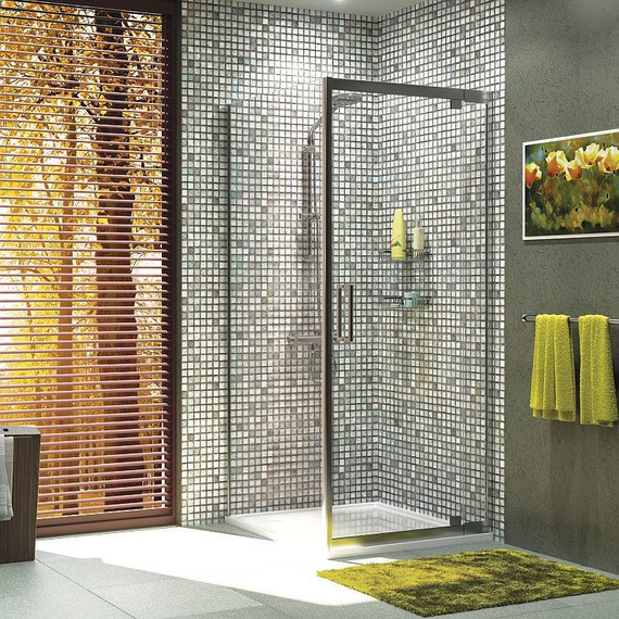 Душевое ограждение WasserKraft Berkel 90х80 см 48P20, хром/прозрачное фото 2