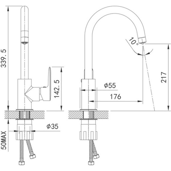 Смеситель для кухни Iddis Cuba CUBSBFJi05 фото 8