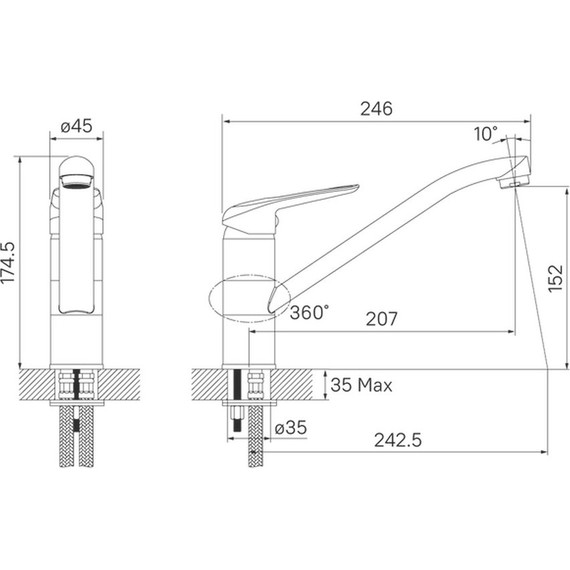 Смеситель для кухни Iddis Male MALSB00i05 фото 6