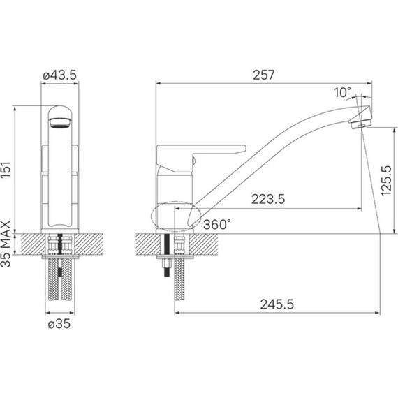 Смеситель для кухни Iddis Sena SENSB00i05 - 9 Смеситель для кухни Iddis Sena SENSB00i05 фото 9