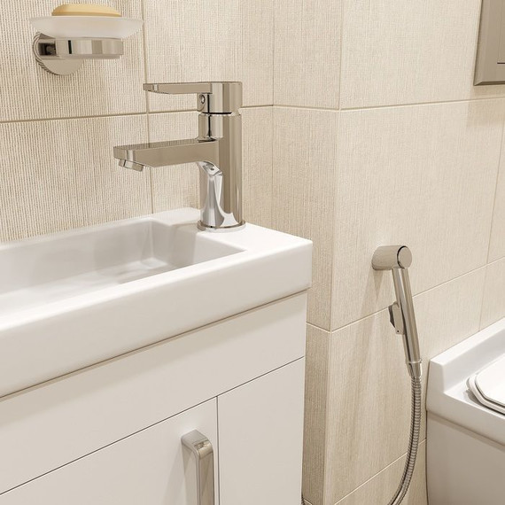 Смеситель для раковины с лейкой для биде Iddis Sena SENSB00i08 - 2 Смеситель для раковины с лейкой для биде Iddis Sena SENSB00i08 фото 2