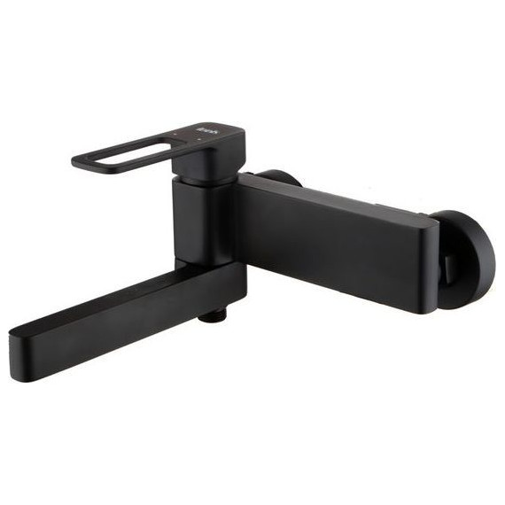 Смеситель для ванны Iddis Slide SLIBL00i02WA, черный матовый фото 