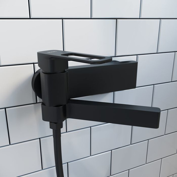 Смеситель для ванны Iddis Slide SLIBL00i02WA, черный матовый фото 3