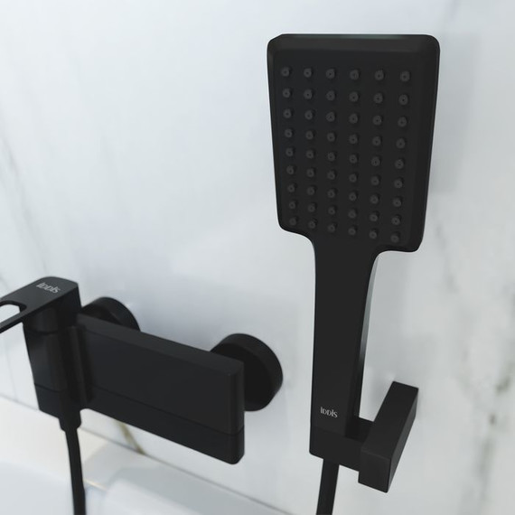 Смеситель для ванны Iddis Slide SLIBL00i02, черный матовый фото 5