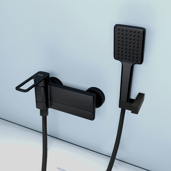 Смеситель для ванны Iddis Slide SLIBL00i02, черный матовый фото 6