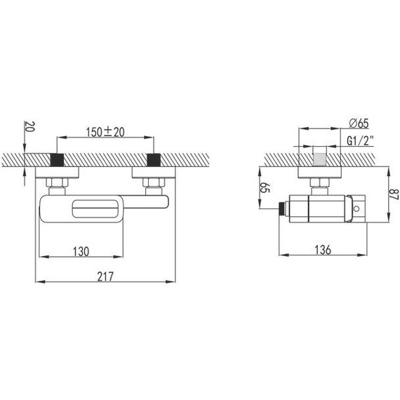 Смеситель для ванны Iddis Slide SLIBL00i02, черный матовый фото 8