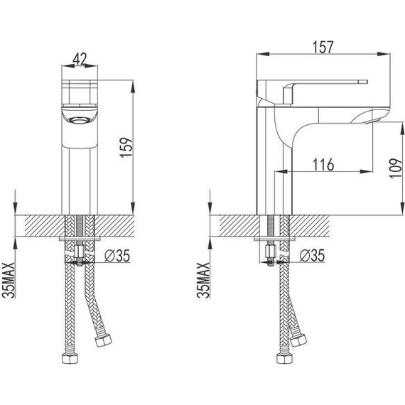 Смеситель для раковины Iddis Slide SLISB00i01 фото 10