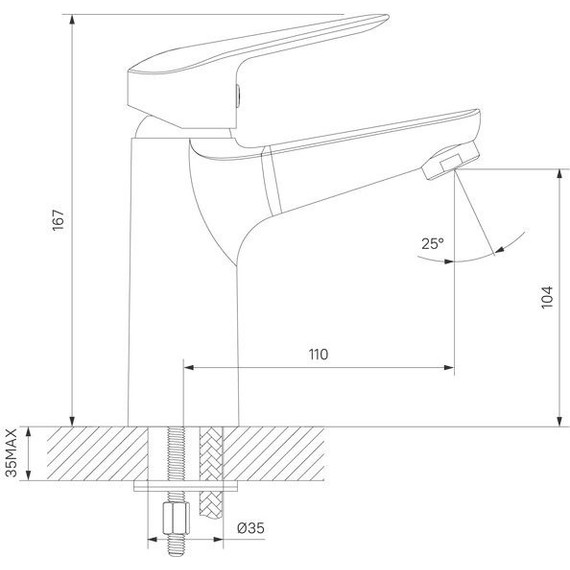 Смеситель для раковины Iddis Torr TORSB00i01 - 8 Смеситель для раковины Iddis Torr TORSB00i01 фото 8