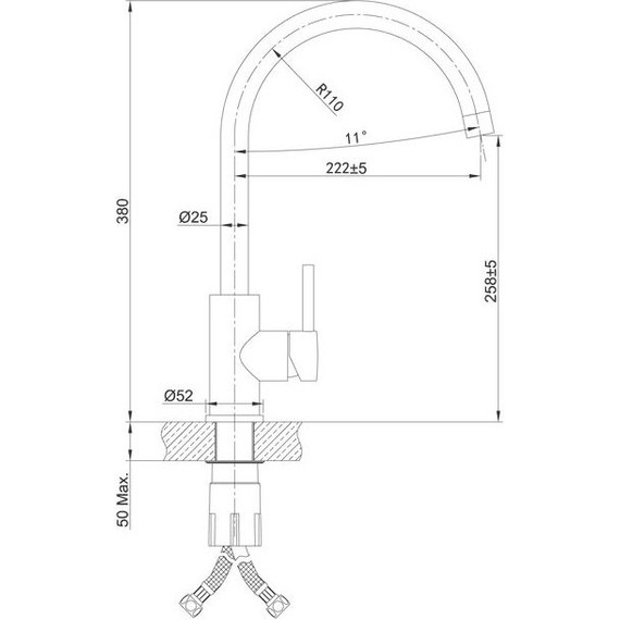 Смеситель для кухни Iddis Kitchen K05STJ0i05, цвет нержавеющая сталь фото 6
