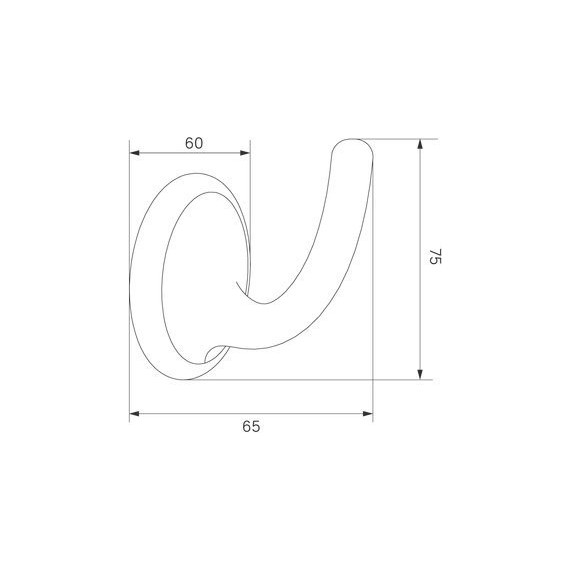 Крючок Iddis Oldie OLDBR10i41, цвет бронза фото 4