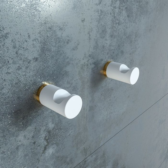 Двойной крючок Iddis Petite PET2SY1i41, цвет белый матовый фото 2