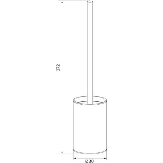Ёршик для унитаза Iddis Petite PETWTPOi47, цвет белый матовый фото 3