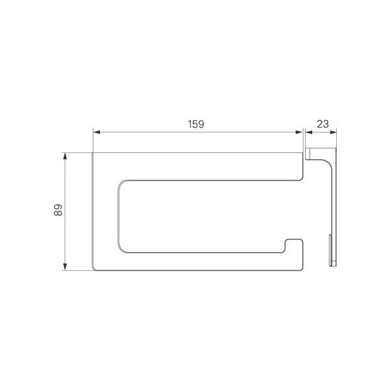 Держатель для туалетной бумаги Iddis Slide SLISC00i43 фото 3