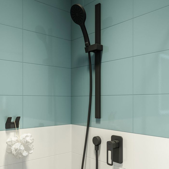 Смеситель для душа Iddis Slide SLIBL00i66, чёрный матовый - 2 Смеситель для душа Iddis Slide SLIBL00i66, чёрный матовый фото 2