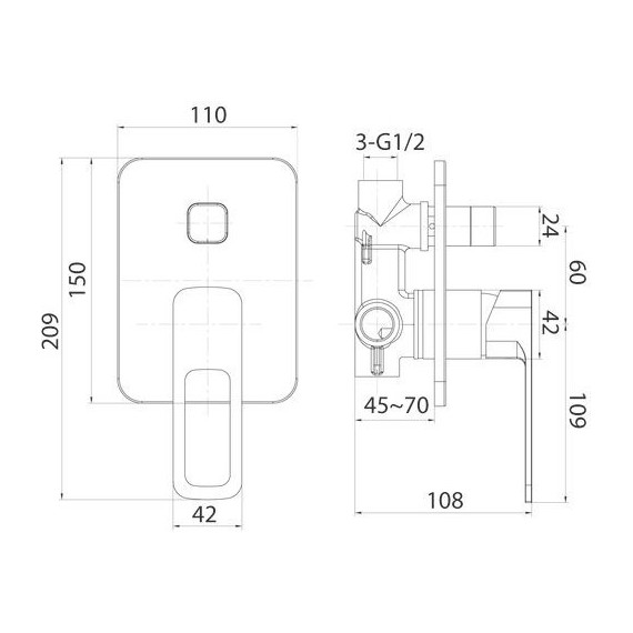 Смеситель для ванны Iddis Slide SLISB00i67 фото 4