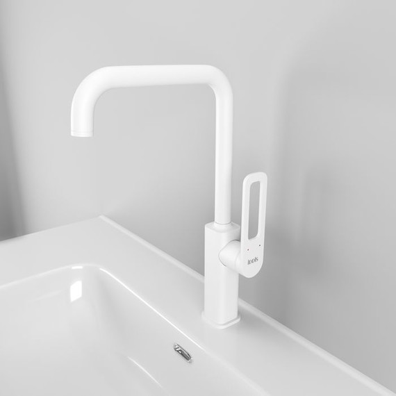 Смеситель для кухни Iddis Slide SLIWT00i05, белый матовый - 2 Смеситель для кухни Iddis Slide SLIWT00i05, белый матовый фото 2