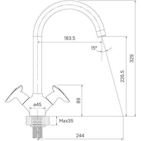 Смеситель для кухни Iddis Copter COPSBJ0i05 фото 6