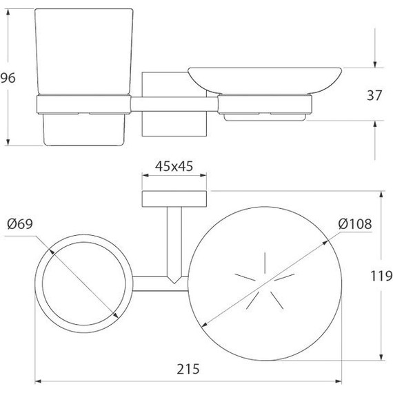 Мыльница+стакан Iddis Edifice EDIMBG0i57 фото 4