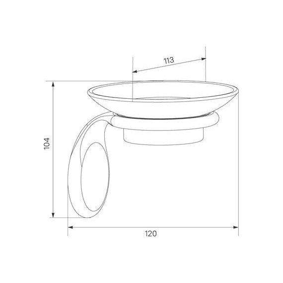 Мыльница Iddis Oldie OLDBRC0i42, цвет бронза фото 4