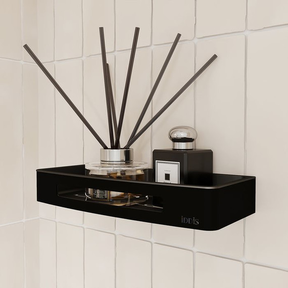 Полочка Iddis SHE10SBi44, цвет чёрный матовый - 2 Полочка Iddis SHE10SBi44, цвет чёрный матовый фото 2