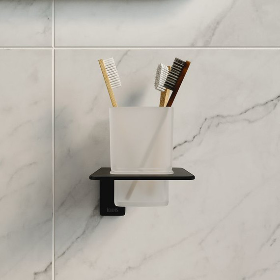 Стакан для зубных щеток Iddis Slide SLIBSG1i45, цвет чёрный - 2 Стакан для зубных щеток Iddis Slide SLIBSG1i45, цвет чёрный фото 2