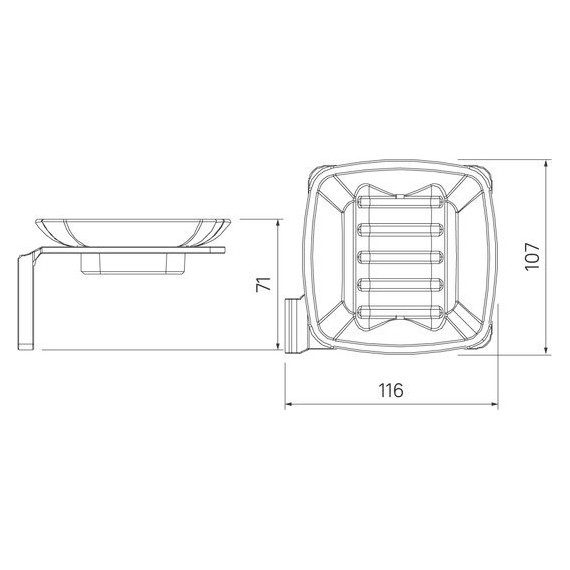Мыльница Iddis Slide SLIGMG0i42, цвет графитовый фото 4