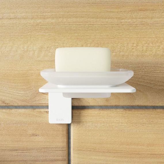 Мыльница Iddis Slide SLIWTG0i42, цвет белый фото 2