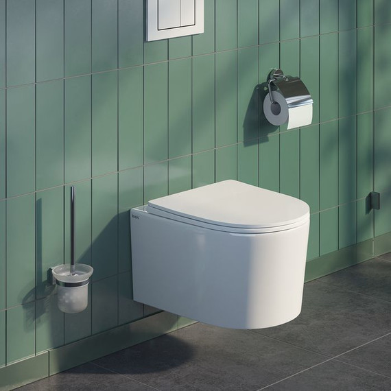 Унитаз подвесной безободковый Iddis Stone STORDSEi25 с крышкой микролифт фото 8