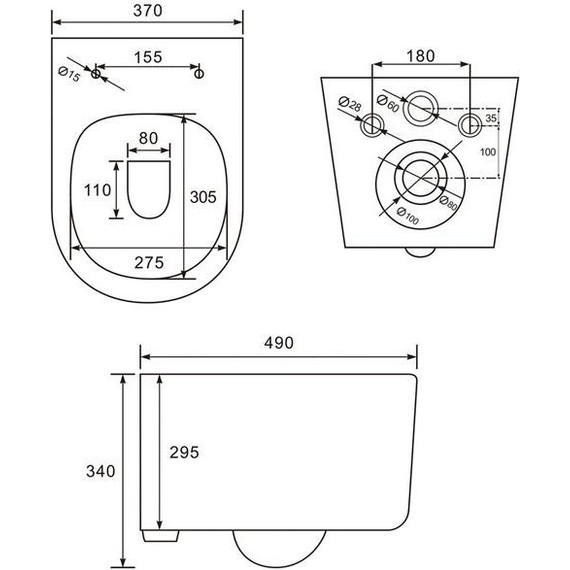 Унитаз подвесной безободковый Iddis Stone STORDSEi25 с крышкой микролифт фото 9