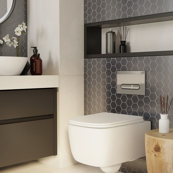 Кнопка смыва Iddis Unifix UNI31CHi77, хром фото 2