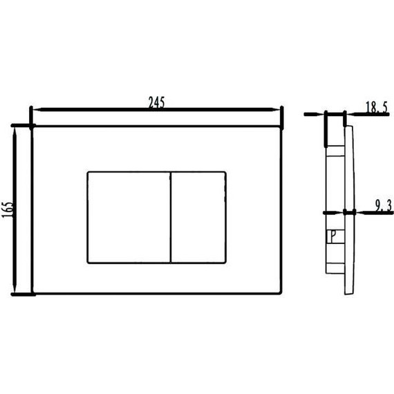 Кнопка смыва Iddis Unifix UNI30M0i77, хром матовый - 2 Кнопка смыва Iddis Unifix UNI30M0i77, хром матовый фото 2
