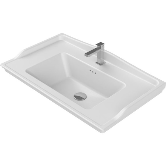 Тумба подвесная с раковиной Opadiris Карат 80 см, белый глянцевый/золотая патина - 8 Тумба подвесная с раковиной Opadiris Карат 80 см, белый глянцевый/золотая патина фото 8