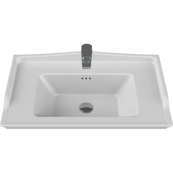 Тумба подвесная с раковиной Opadiris Карат 80 см, белый глянцевый/золотая патина - 9 Тумба подвесная с раковиной Opadiris Карат 80 см, белый глянцевый/золотая патина фото 9