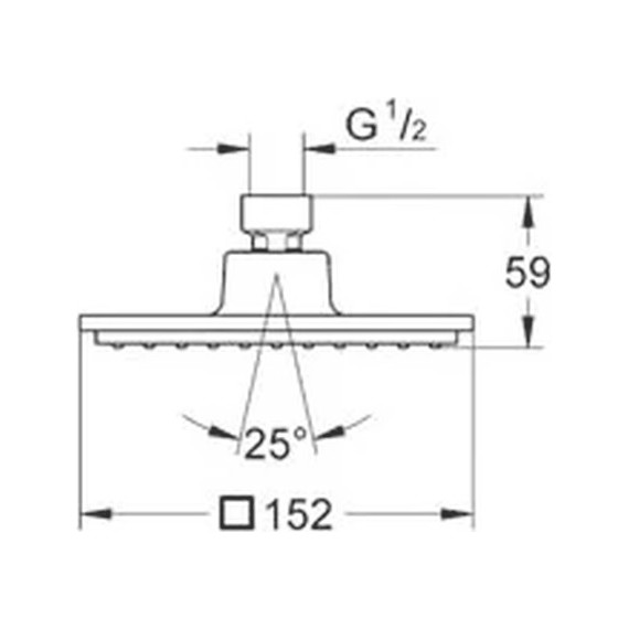 Верхний душ Grohe Euphoria Cube 150 27705000 фото 5