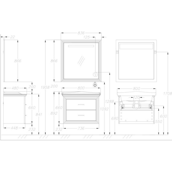 Тумба подвесная с раковиной Opadiris Карат 80 см, белый глянцевый/золотая патина - 11 Тумба подвесная с раковиной Opadiris Карат 80 см, белый глянцевый/золотая патина фото 11